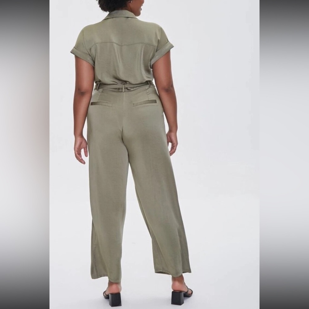 Forever21 Olive Jumpsuit - Picture 2 of 16